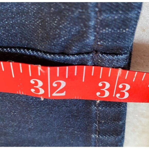 Susan Graver Women's Dark Blue Denim Bootcut Jeans Size 2 Tall - Picture 8 of 10